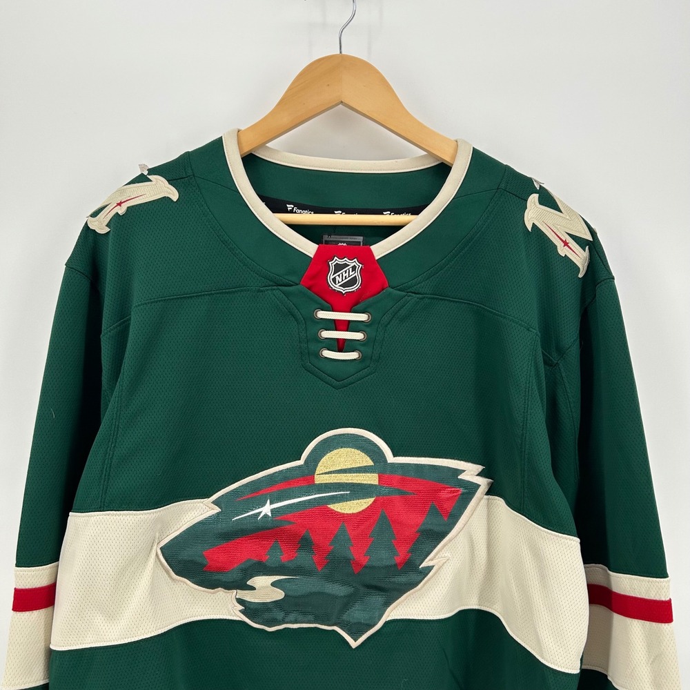 Fanatics Minnesota Wild NHL Hockey Jersey Custom Cropped Green Large